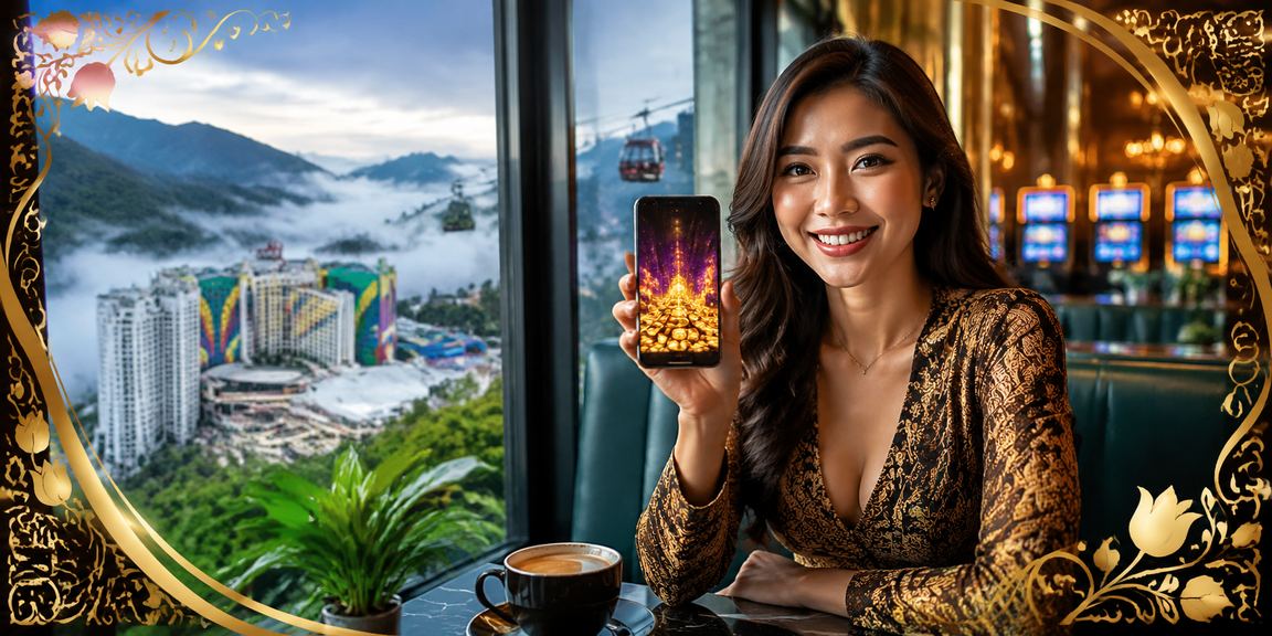 Suasana pendaftaran bonus gaya batik Melayu di Genting Highlands Malaysia