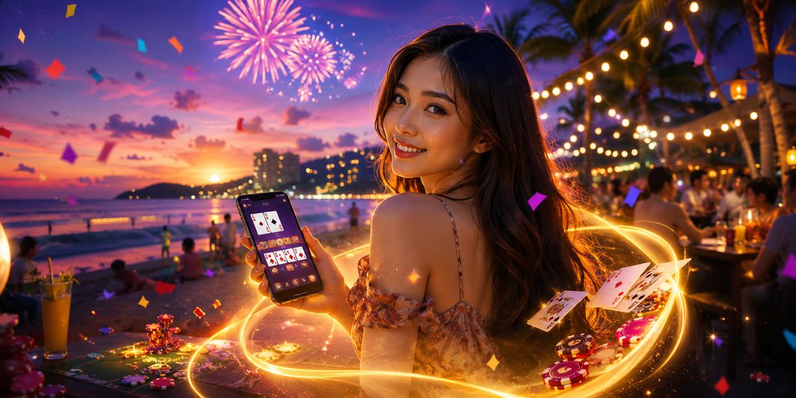 Permainan kasino Teen Patti dalam suasana gaya Melayu di Pulau Pinang